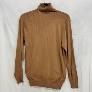 Zara Long Sleeve Turtleneck Oversize Pullover Knit Sweater Brown Men's Size S